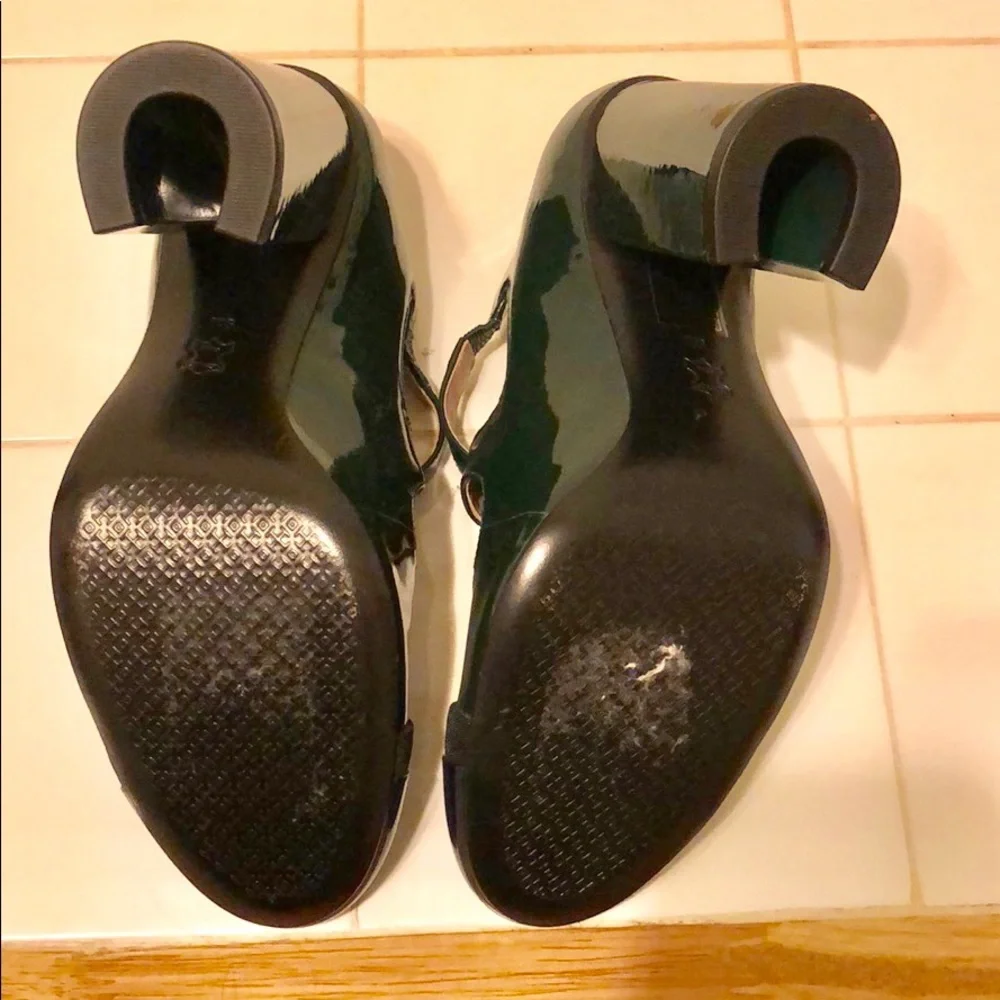 Tory Burch Green and Blue Heels - Picture 5 of 5